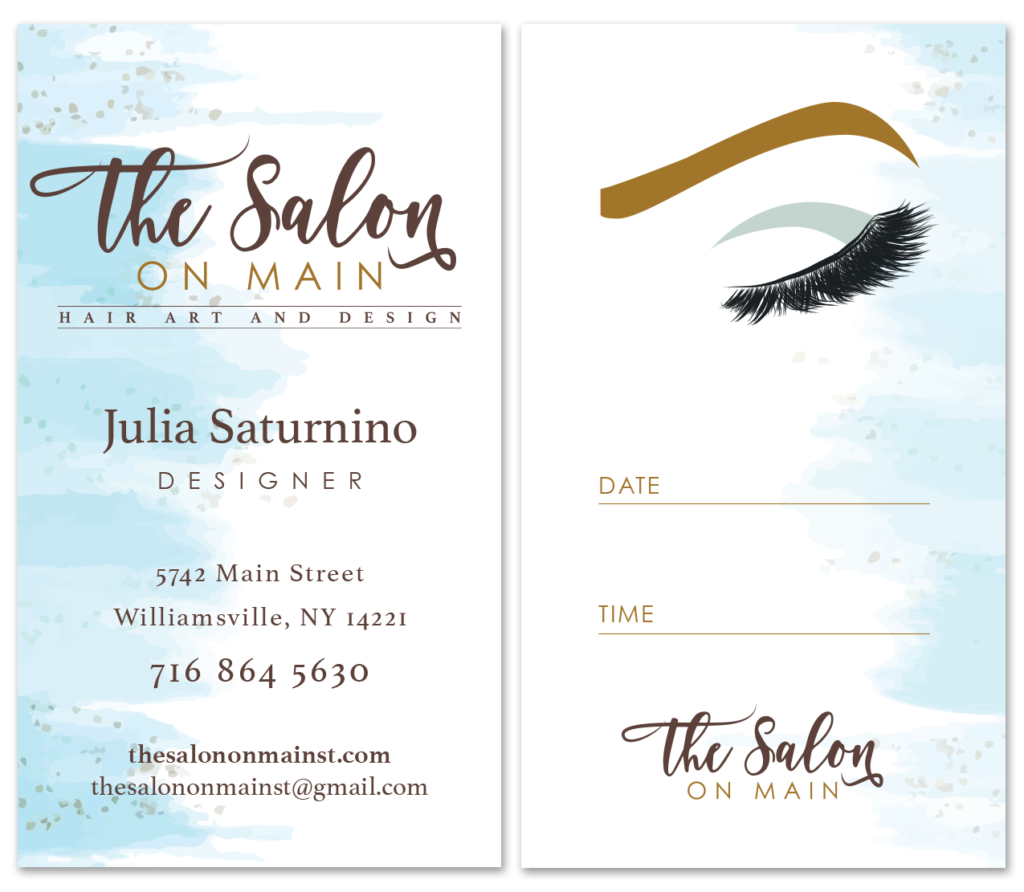 Salon on Main Business Card Design